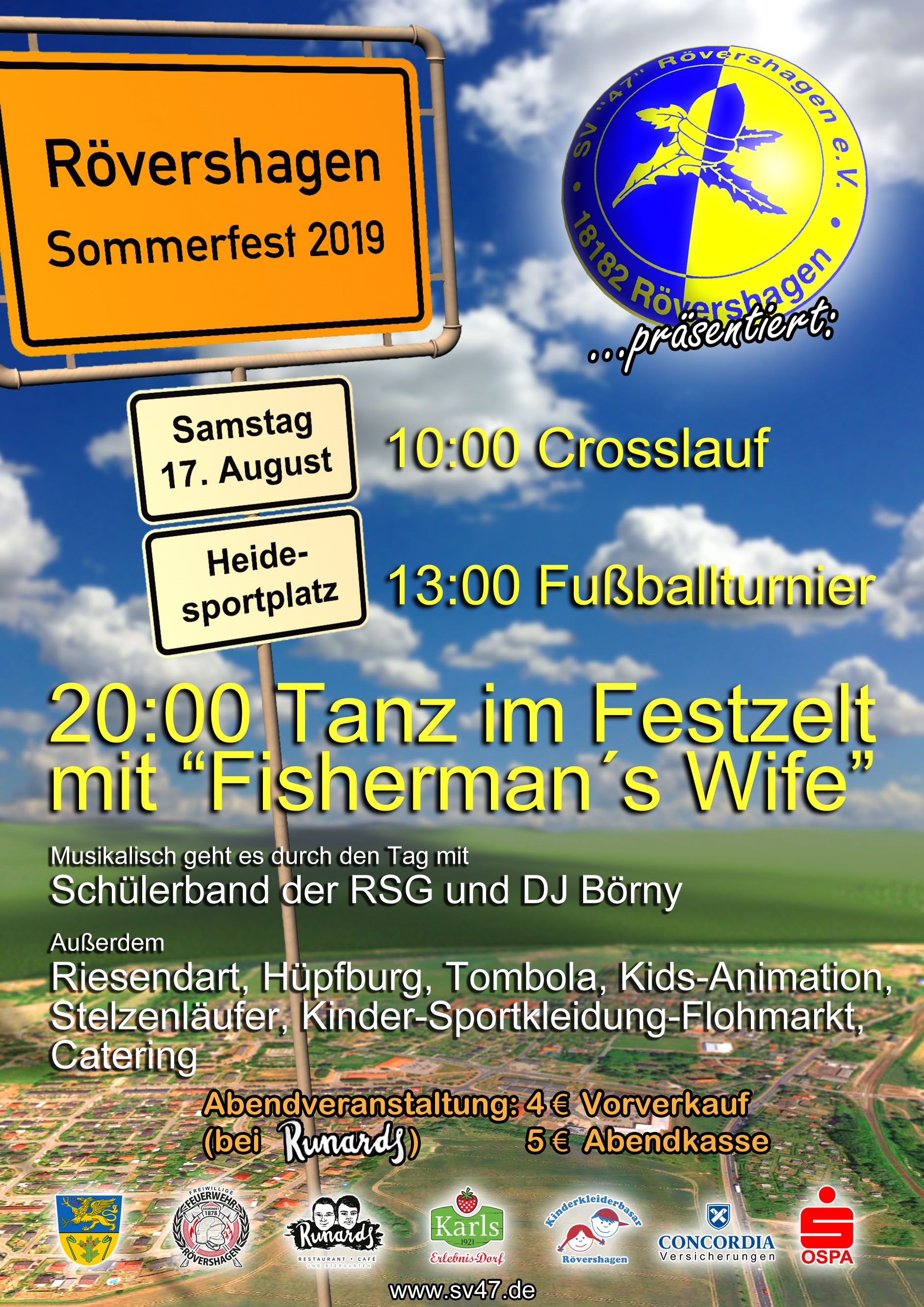 Röha-SV 47 Rövershagen eV Dorffest 2019 FLYER DIN A5