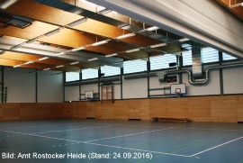 Sporthalle Rövershagen - Innenansicht Sporthalle Rövershagen - Innenansicht